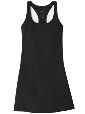 Girlfriend Collective Paloma Racer Back Black Dress Sz Small